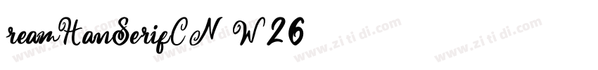 reamHanSerifCN W26字体转换